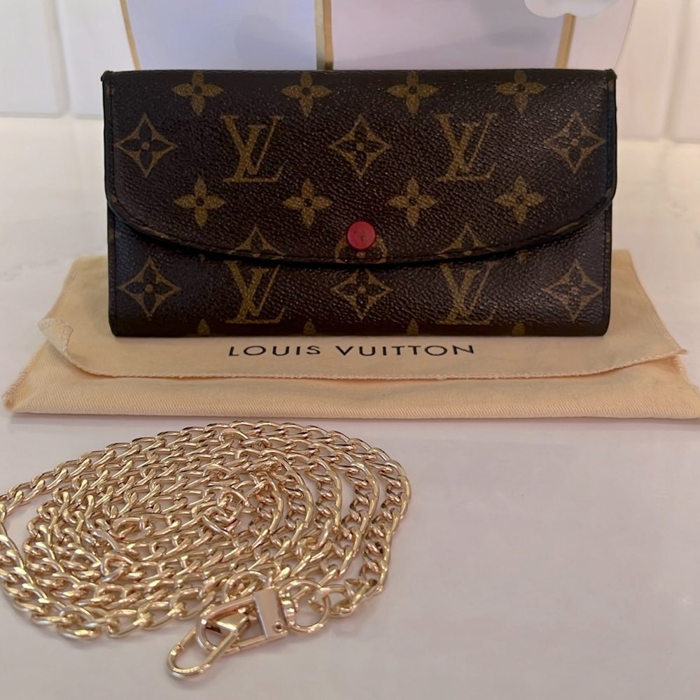 LOUIS VUITTON EMILIE MONOGRAM FUCHSIA WALLET